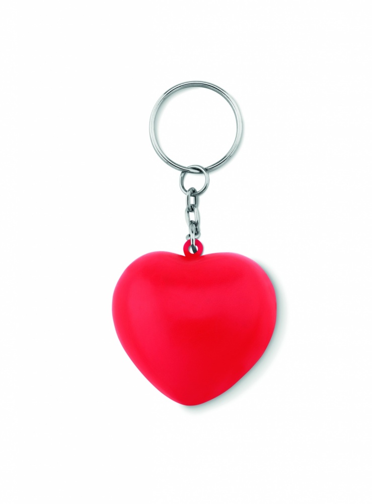 Logotrade promotional merchandise photo of: Key ring with PU heart Ogre