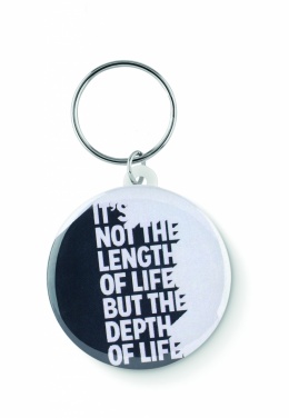 Logotrade promotional products photo of: Small pin button key ring Tukums