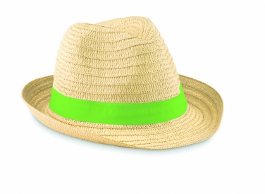 Logo trade business gift photo of: Paper straw hat