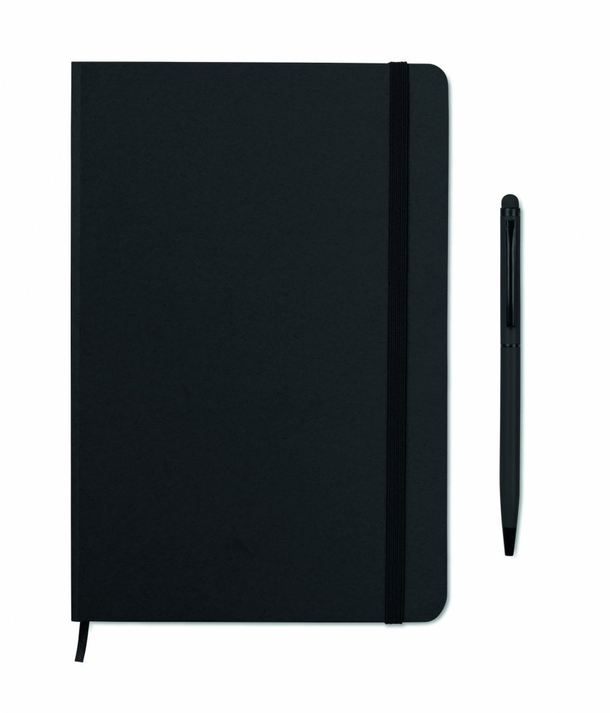 Logo trade corporate gifts picture of: A5 notebook w/stylus 72 lined