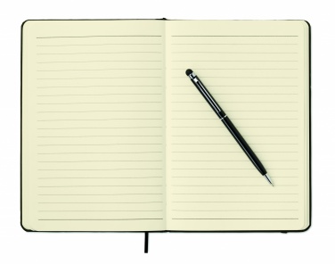 Logotrade promotional gift image of: A5 notebook w/stylus 72 lined