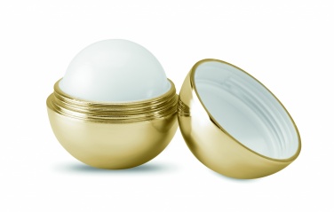 Logo trade promotional items picture of: Round lip balm UV finish