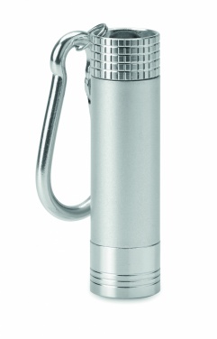 Logo trade promotional gifts image of: Aluminium/ABS LED key ring Aizkraukle