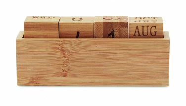 Logotrade promotional item picture of: Bamboo calendar