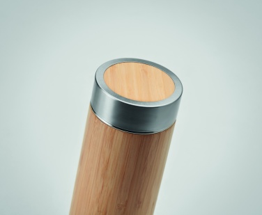 Logotrade corporate gift image of: Double wall bamboo flask 400ml
