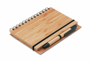 Logotrade promotional item picture of: Bamboo notebook with pen lined BAMBLOC