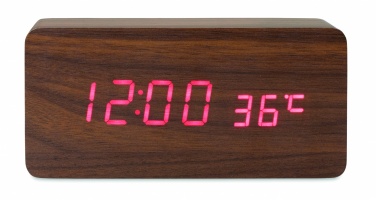 Logotrade promotional giveaways photo of: LED clock/5W wireless charger