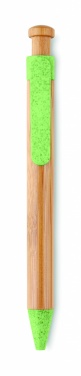 Logo trade promotional merchandise picture of: Bamboo/Wheat-Straw ABS ball pen