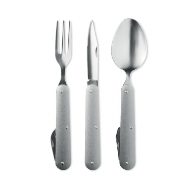 Logo trade promotional gifts image of: 3-piece camping utensils set