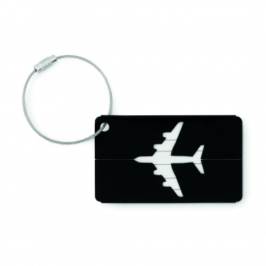 Logo trade promotional items image of: Aluminium luggage tag