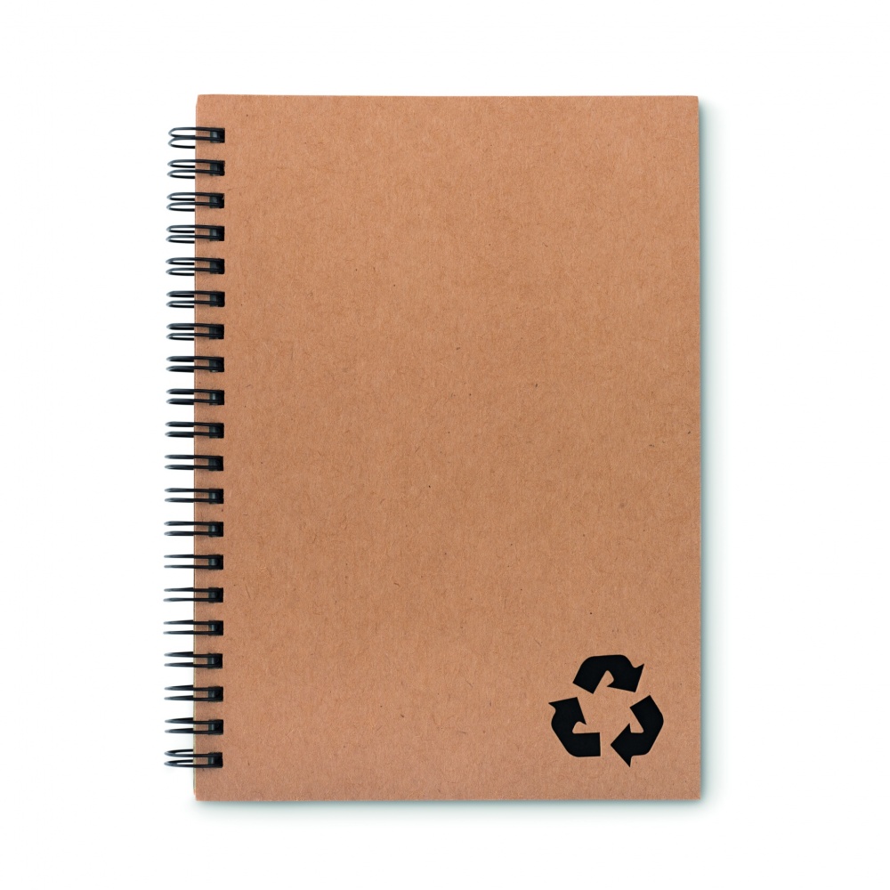 Logo trade promotional giveaways image of: Mineral paper notebook 70 line