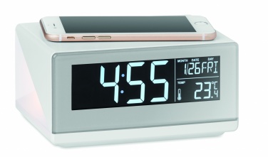 Logotrade promotional items photo of: LED clock & wireless charger5W