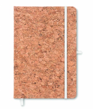 Logo trade advertising products picture of: A5 cork notebook 96 lined