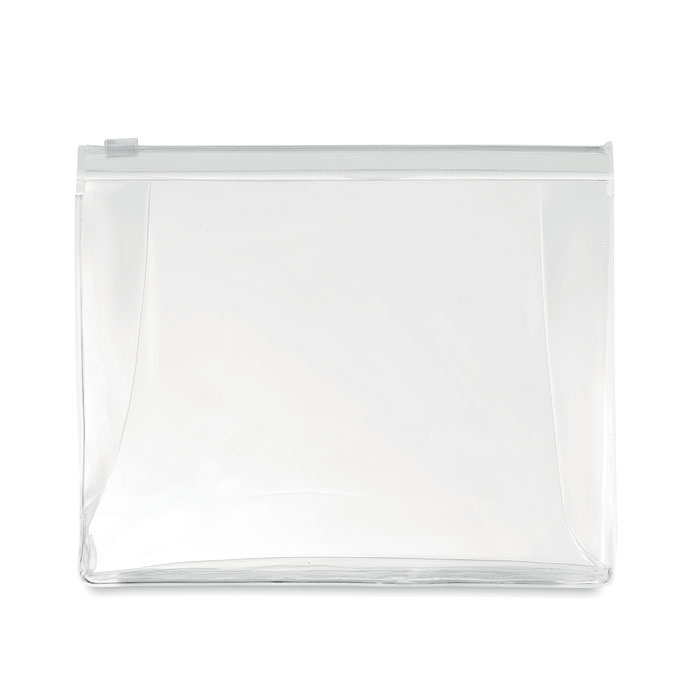 Logo trade promotional giveaways image of: Cosmetic pouch with zipper
