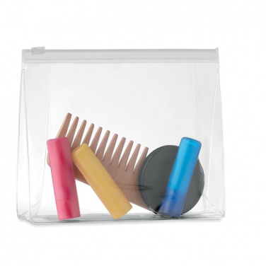 Logo trade corporate gifts image of: Cosmetic pouch with zipper