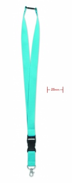 Logo trade promotional merchandise photo of: Lanyard with metal hook 25mm