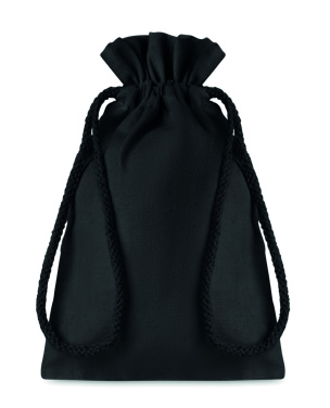 Logo trade corporate gifts picture of: Small Cotton draw cord bag