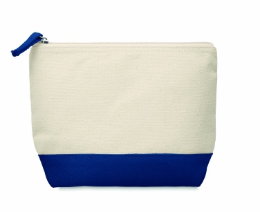 Logo trade corporate gift photo of: Bicolour cotton cosmetic bag