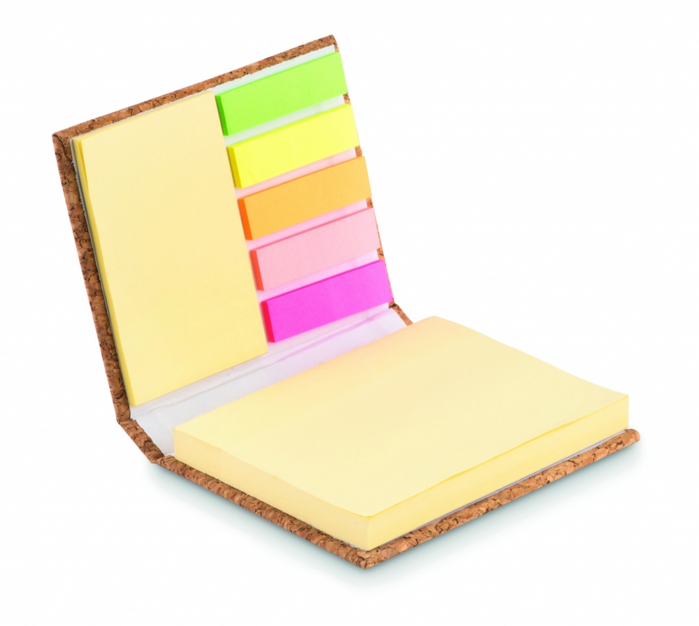 Logotrade business gift image of: Cork sticky note memo pad