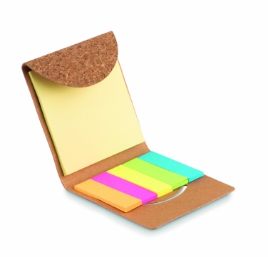 Logotrade promotional gifts photo of: Cork sticky note memo pad
