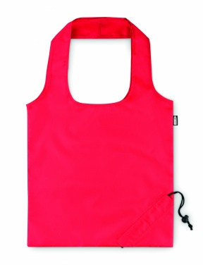 Logo trade business gifts image of: Foldable RPET shopping bag