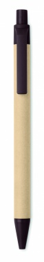 Logo trade corporate gifts picture of: Push ball pen coffee husk/ABS