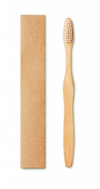 Logotrade promotional merchandise image of: Bamboo toothbrush in Kraft box