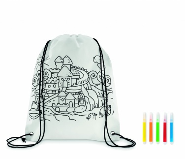 Logotrade promotional giveaways photo of: Non woven kids bag with pens