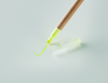 Logotrade promotional merchandise picture of: 2 in 1 carton pen highlighter