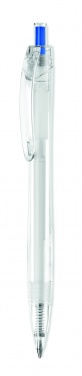 Logo trade business gifts image of: RPET push ball pen