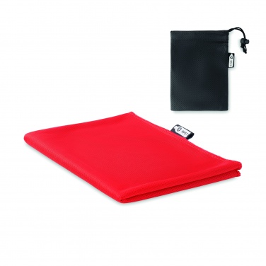 Logotrade promotional gift picture of: RPET sports towel and pouch