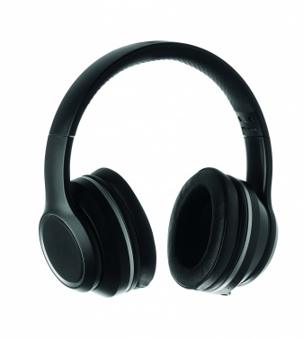 Logo trade business gifts image of: ANC headphone and pouch