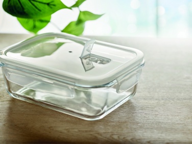 Logo trade promotional gifts picture of: Glass lunchbox & PP lid 900ml
