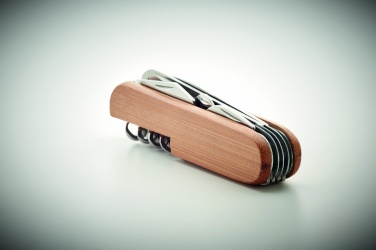 Logotrade promotional merchandise image of: Multi tool pocket knife bamboo