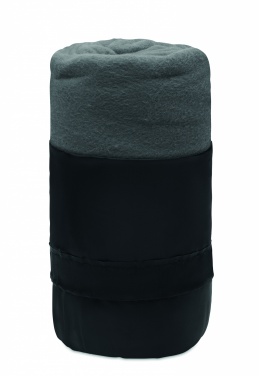 Logo trade business gift photo of: RPET fleece travel blanket