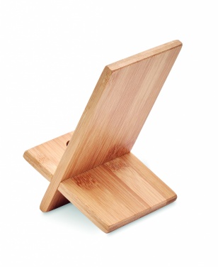 Logotrade promotional giveaway image of: Bamboo phone stand/ holder WHIPPY
