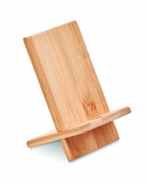 Logotrade promotional merchandise photo of: Bamboo phone stand/ holder WHIPPY