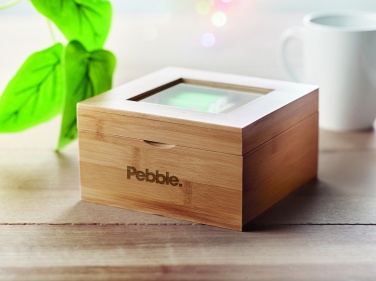 Logo trade promotional gifts image of: Bamboo tea box