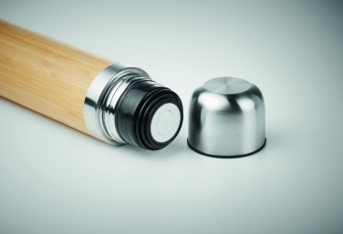 Logotrade promotional gift picture of: Double wall bamboo cover flask 400ml CHAN BAMBOO