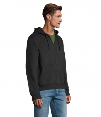 Logo trade promotional merchandise photo of: SPIKE MEN ZIP HOODIE SWEAT