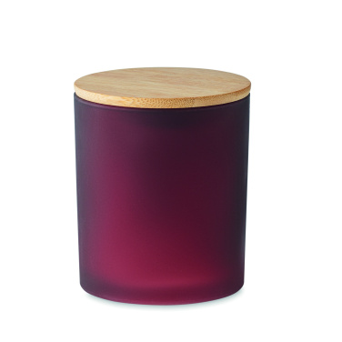Logo trade promotional giveaways image of: Plant based wax candle 200 gr