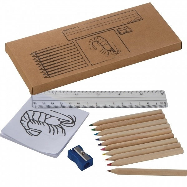 Logo trade promotional gifts picture of: Drawing set for kids LITTLE PICASSO