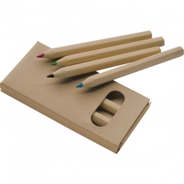 Logotrade business gifts photo of: Wooden crayons MINNIE