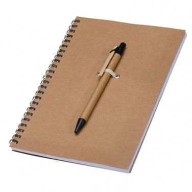 Logo trade promotional merchandise picture of: A5 ECO Notepad KENTWOOD