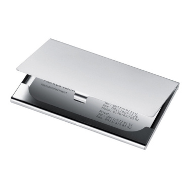 Logotrade promotional giveaway image of: Metal business card holder CORNWALL