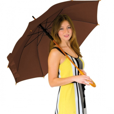 Logotrade advertising products photo of: Wooden automatic umbrella NANCY