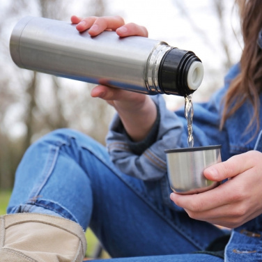 Logotrade promotional item image of: Stainless steel isolating flask VIRGINIA BEACH 100 ml