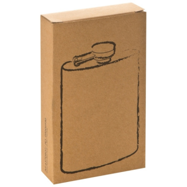Logo trade promotional items image of: Stainless steel hip flask FRESNO 104 ml