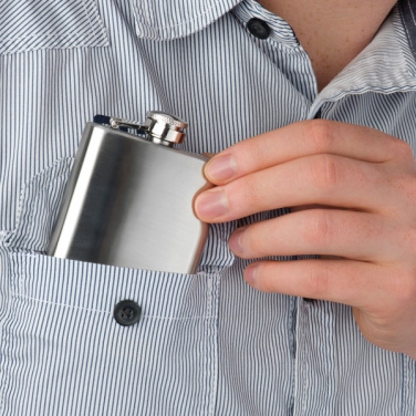 Logotrade promotional items photo of: Stainless steel hip flask FRESNO 104 ml
