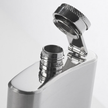 Logo trade promotional item photo of: Stainless steel hip flask FRESNO 104 ml